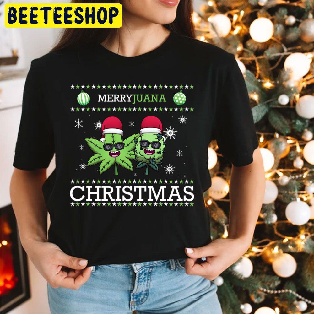 Merryjuana Christmas Funny Weed Trending Unisex Hoodie Merryjuana Christmas Funny Weed Trending Unisex Hoodie