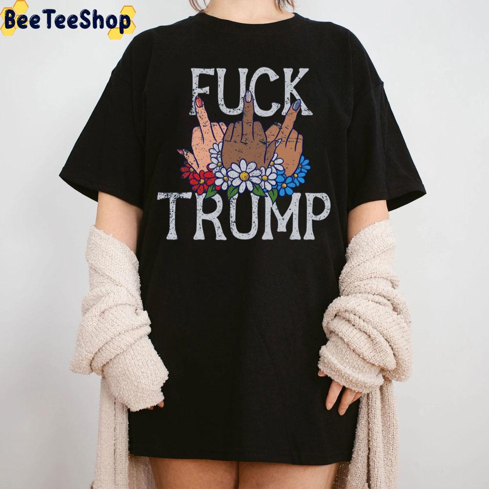 Middle Finger Fuck Trump Trending Unisex Sweatshirt Middle Finger Fuck Trump Trending Unisex Sweatshirt