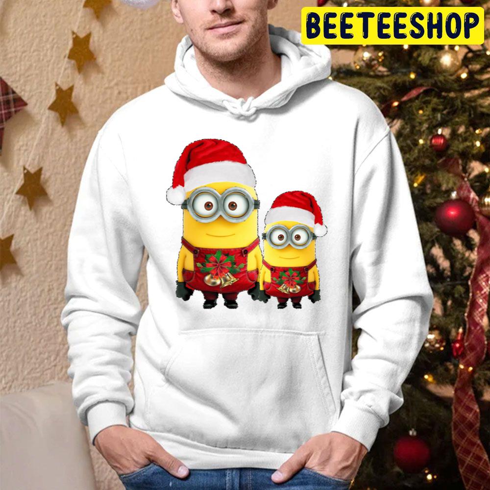 Minions Red Hat Christmas Trending Unisex Hoodie Minions Red Hat Christmas Trending Unisex Hoodie