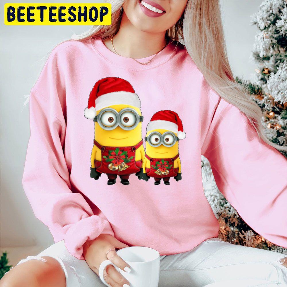 Minions Red Hat Christmas Trending Unisex Hoodie Minions Red Hat Christmas Trending Unisex Hoodie