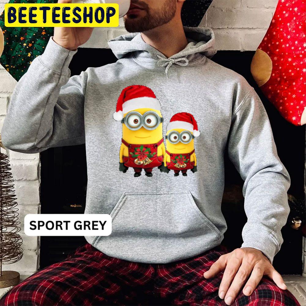 Minions Red Hat Christmas Trending Unisex Hoodie Minions Red Hat Christmas Trending Unisex Hoodie