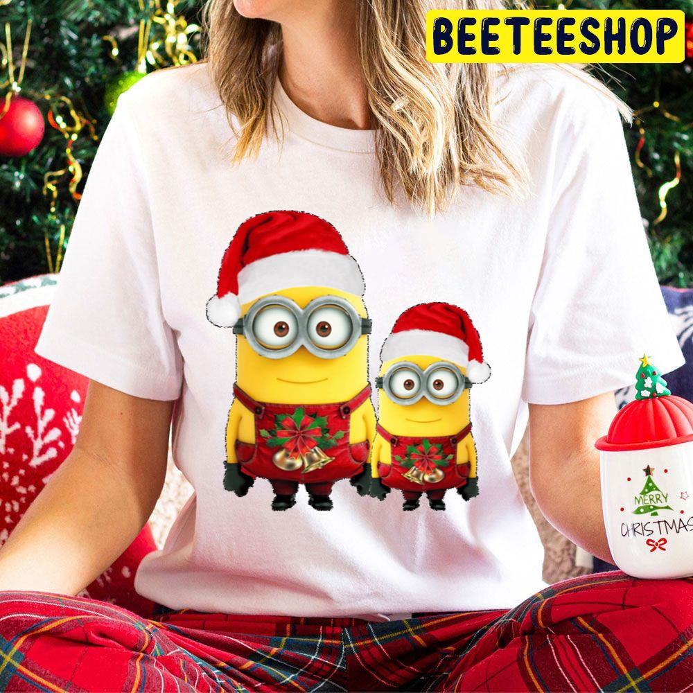 Minions Red Hat Christmas Trending Unisex Hoodie Minions Red Hat Christmas Trending Unisex Hoodie