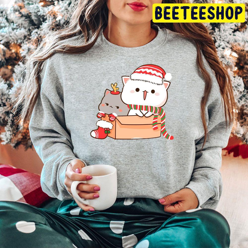 Mochi Mochi Peach Cat Peach And Goma Christmas Trending Unisex Hoodie Mochi Mochi Peach Cat Peach And Goma Christmas Trending Unisex Hoodie