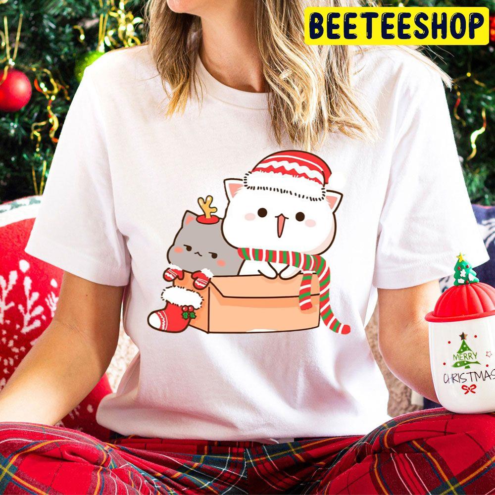 Mochi Mochi Peach Cat Peach And Goma Christmas Trending Unisex Hoodie Mochi Mochi Peach Cat Peach And Goma Christmas Trending Unisex Hoodie