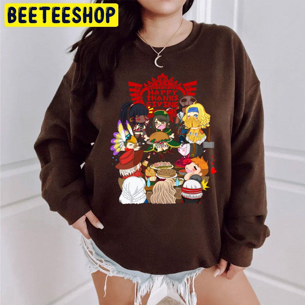 Monster Hunter Thanksgiving Trending Unisex Sweatshirt Monster Hunter Thanksgiving Trending Unisex Sweatshirt