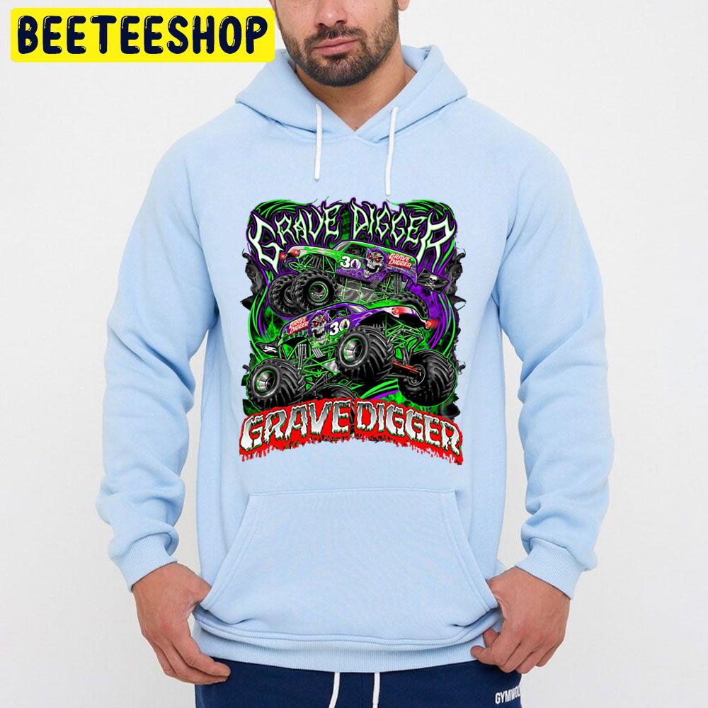 Monster Jam Grave Digger Monster Truck Art Fans Trending Unisex Hoodie Monster Jam Grave Digger Monster Truck Art Fans Trending Unisex Hoodie