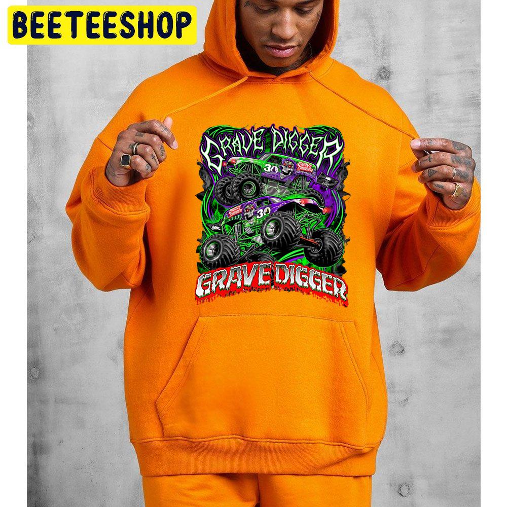 Monster Jam Grave Digger Monster Truck Art Fans Trending Unisex Hoodie Monster Jam Grave Digger Monster Truck Art Fans Trending Unisex Hoodie