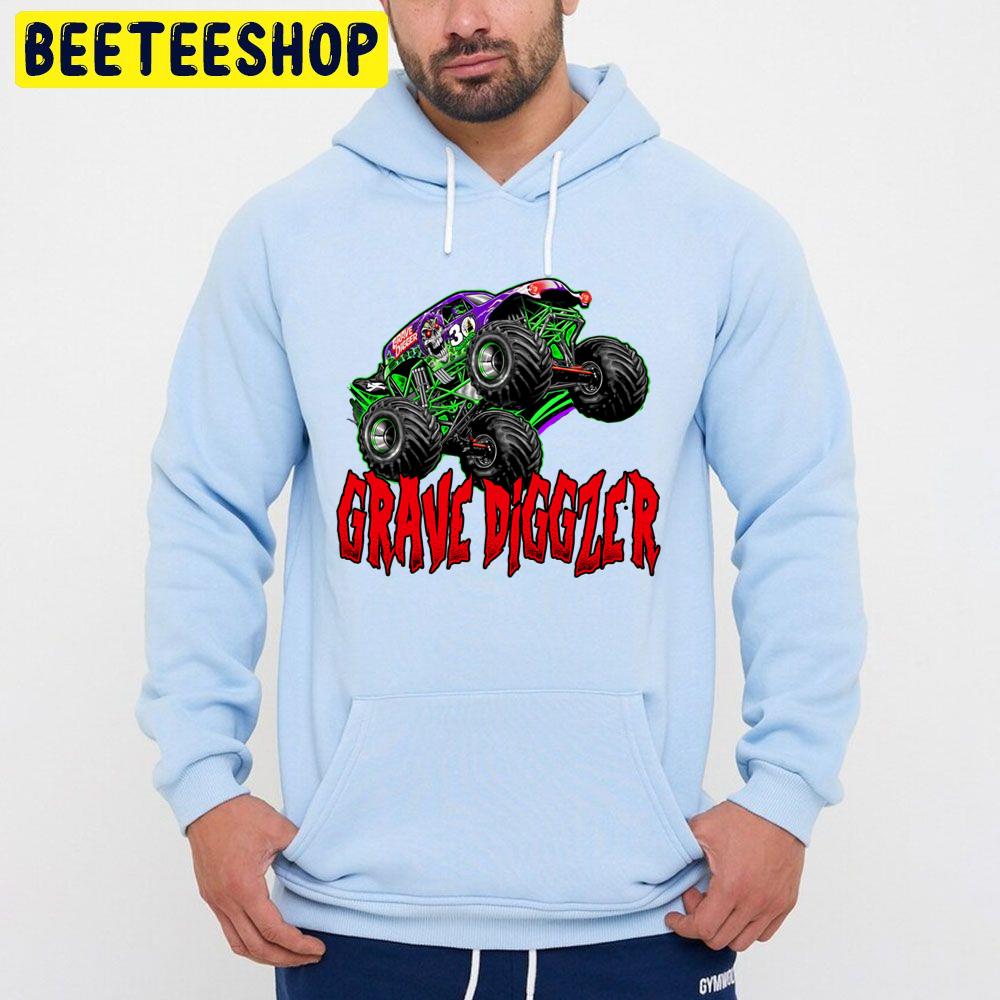 Monster Jam Grave Digger Monster Truck Fanart Ideas Racin Flag Kids Men Trending Unisex Hoodie Monster Jam Grave Digger Monster Truck Fanart Ideas Racin Flag Kids Men Trending Unisex Hoodie