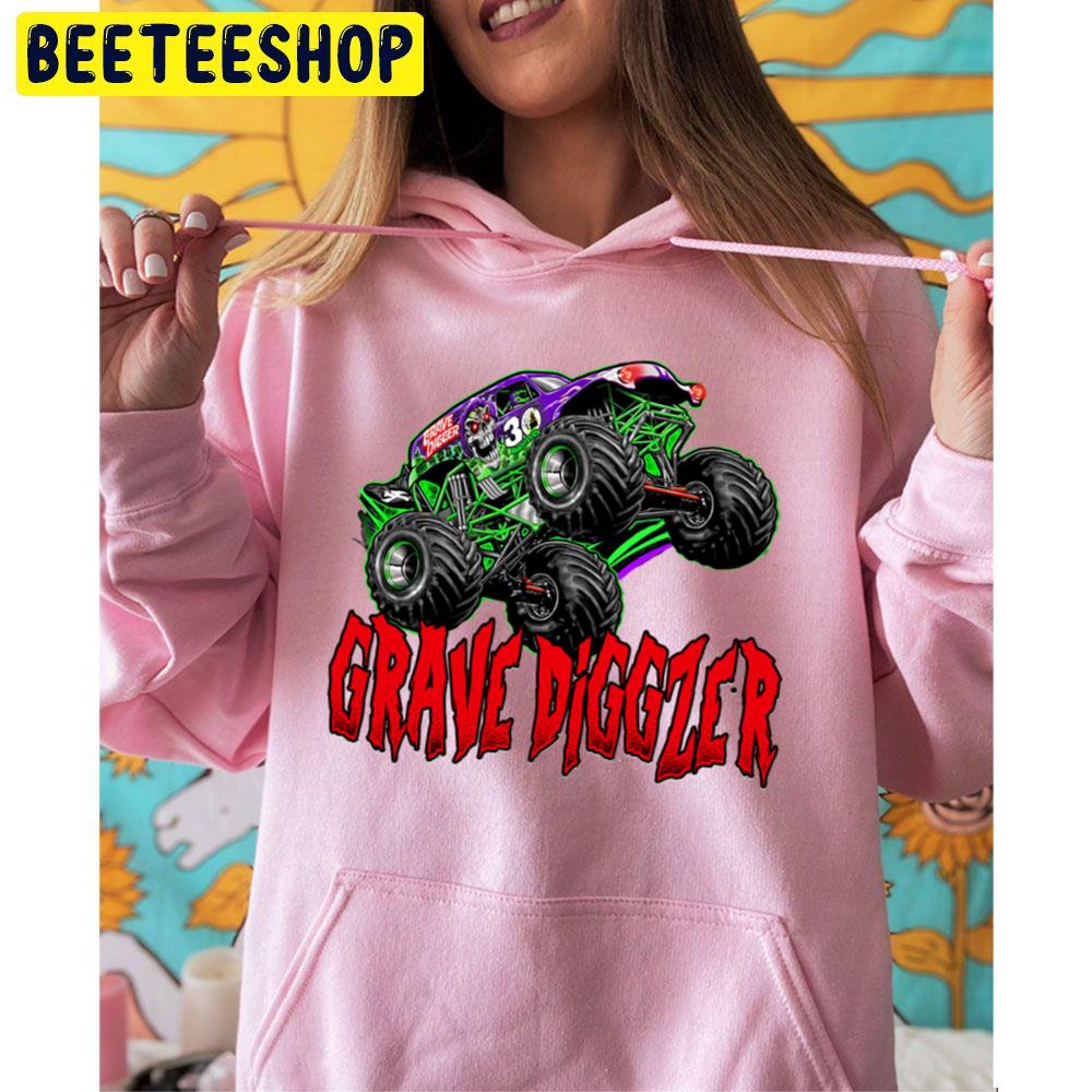 Monster Jam Grave Digger Monster Truck Fanart Ideas Racin Flag Kids Men Trending Unisex Hoodie Monster Jam Grave Digger Monster Truck Fanart Ideas Racin Flag Kids Men Trending Unisex Hoodie
