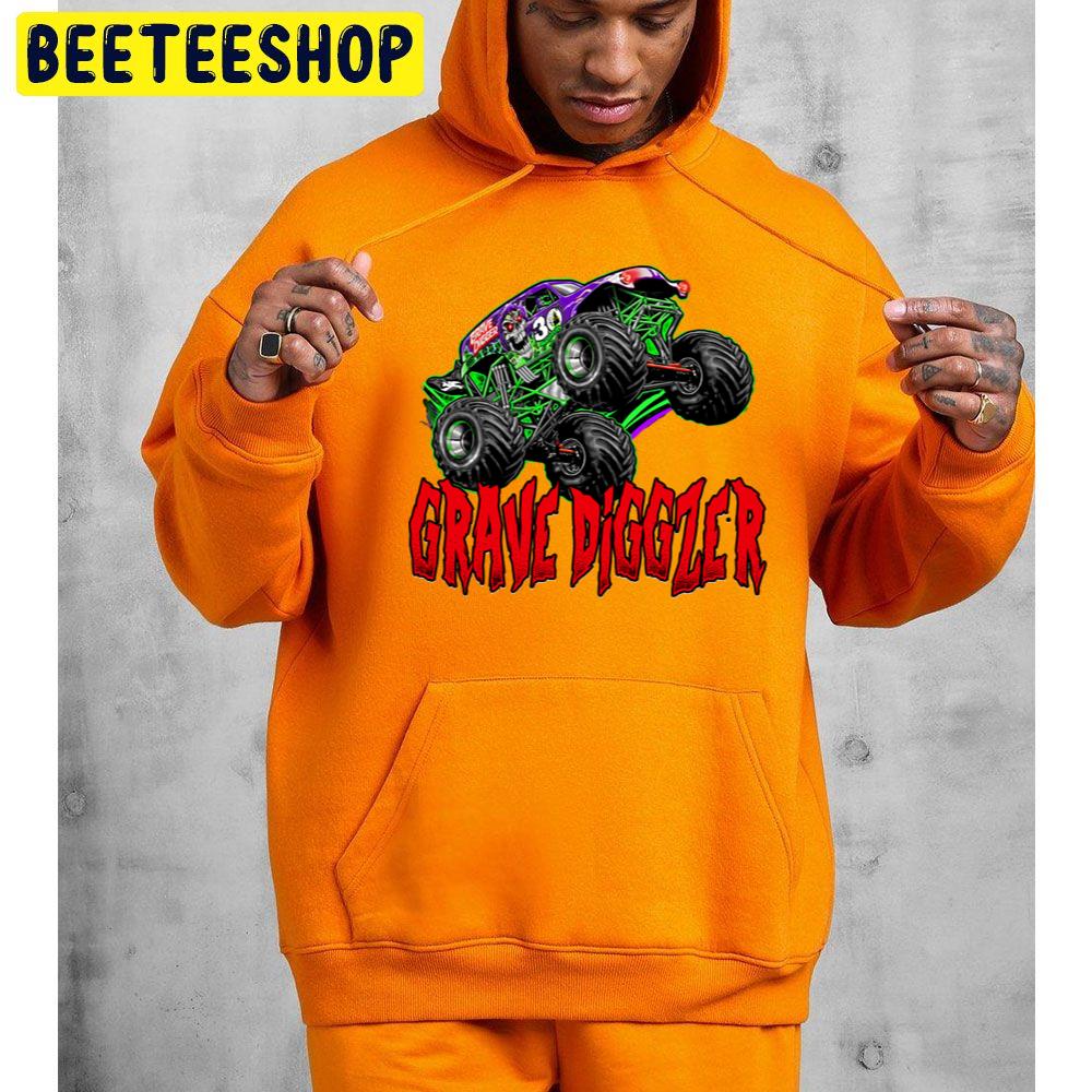 Monster Jam Grave Digger Monster Truck Fanart Ideas Racin Flag Kids Men Trending Unisex Hoodie Monster Jam Grave Digger Monster Truck Fanart Ideas Racin Flag Kids Men Trending Unisex Hoodie