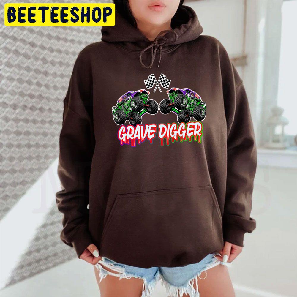 Monster Jam Grave Digger Monster Truck Fanart Ideas Racin Flag Trending Unisex Hoodie Monster Jam Grave Digger Monster Truck Fanart Ideas Racin Flag Trending Unisex Hoodie