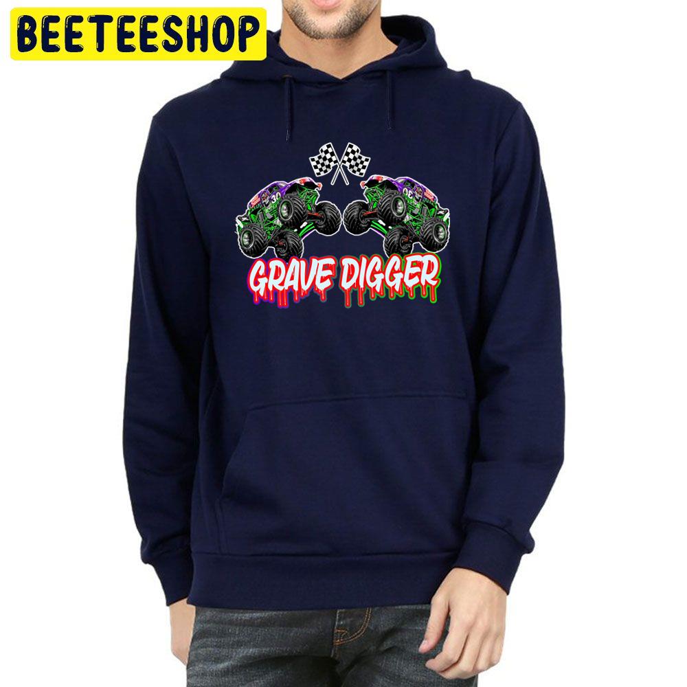 Monster Jam Grave Digger Monster Truck Fanart Ideas Racin Flag Trending Unisex Hoodie Monster Jam Grave Digger Monster Truck Fanart Ideas Racin Flag Trending Unisex Hoodie