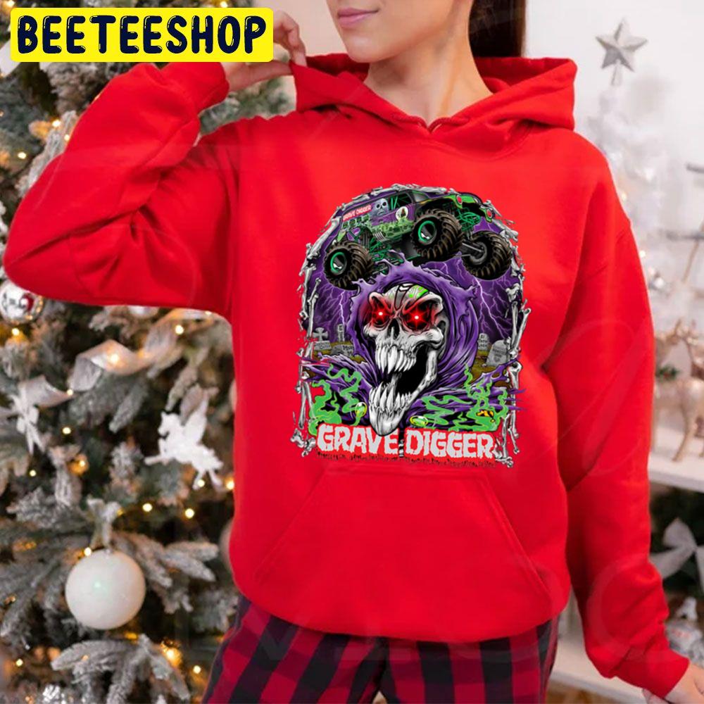 Monster Jam Grave Digger Monster Truck Scary Fans Art Trending Unisex Hoodie Monster Jam Grave Digger Monster Truck Scary Fans Art Trending Unisex Hoodie