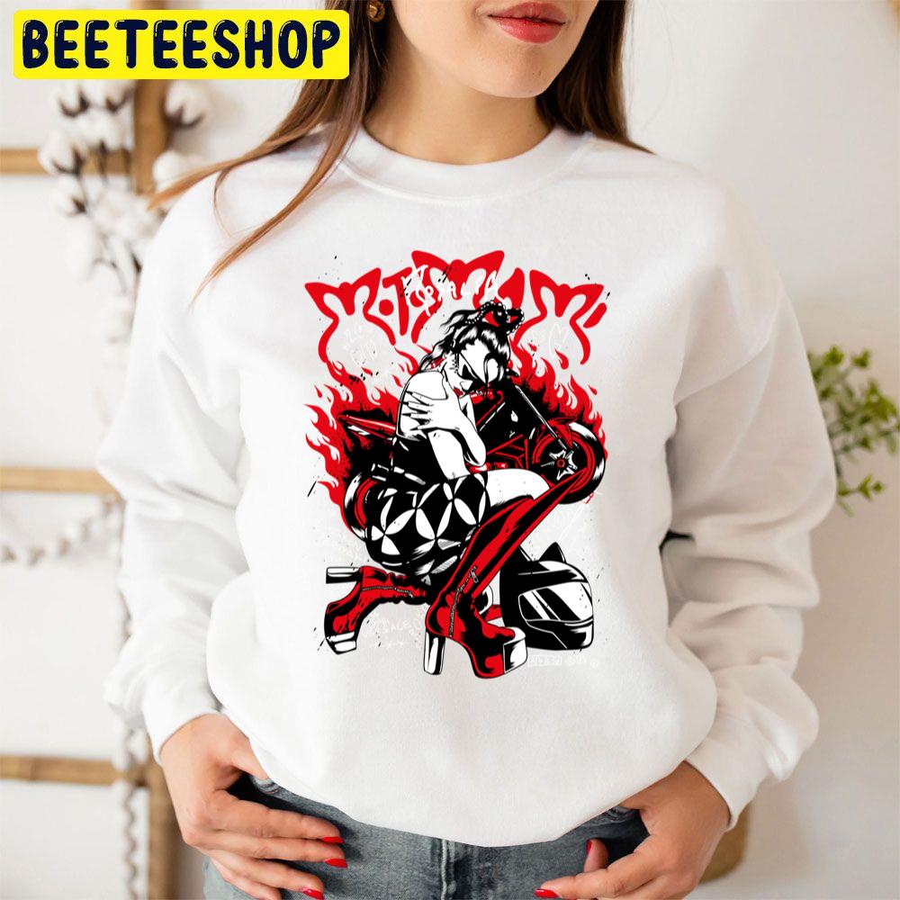 Motomami Black Red Rosalía Trending Unisex Sweatshirt Motomami Black Red Rosalía Trending Unisex Sweatshirt