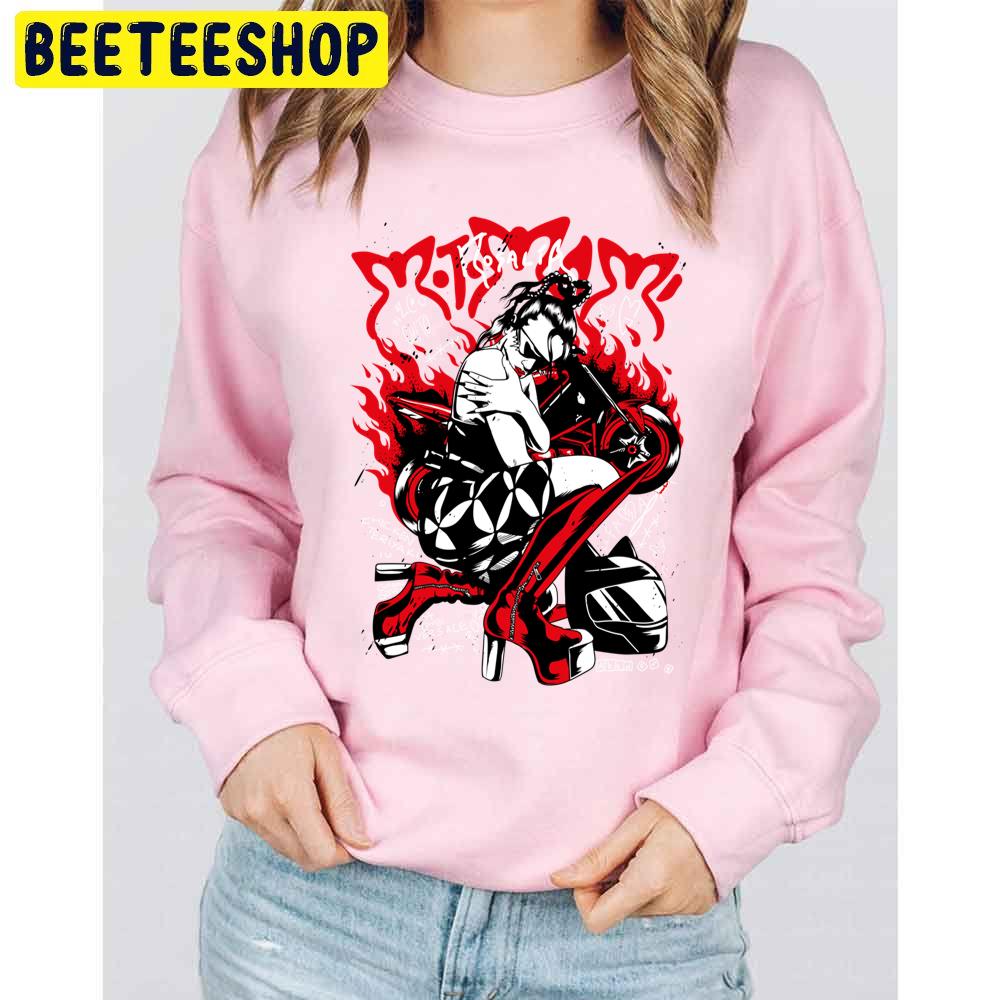 Motomami Black Red Rosalía Trending Unisex Sweatshirt Motomami Black Red Rosalía Trending Unisex Sweatshirt