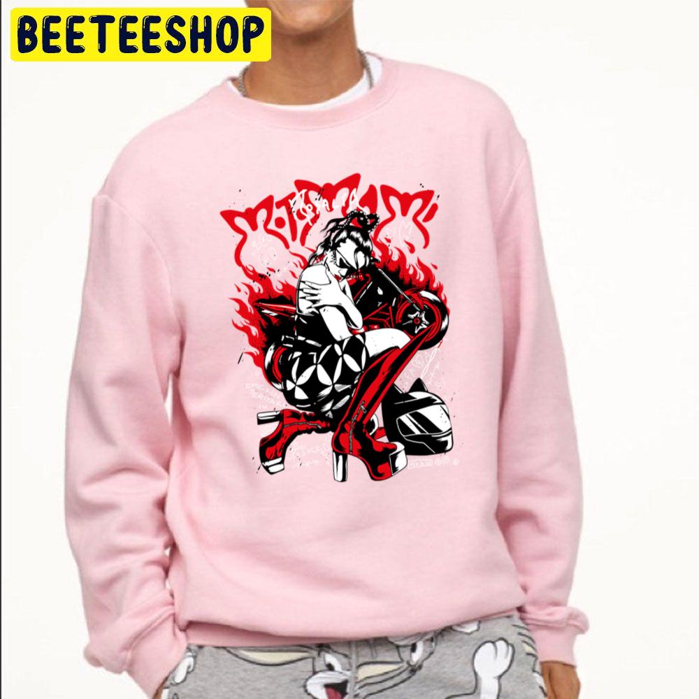 Motomami Black Red Rosalía Trending Unisex Sweatshirt Motomami Black Red Rosalía Trending Unisex Sweatshirt