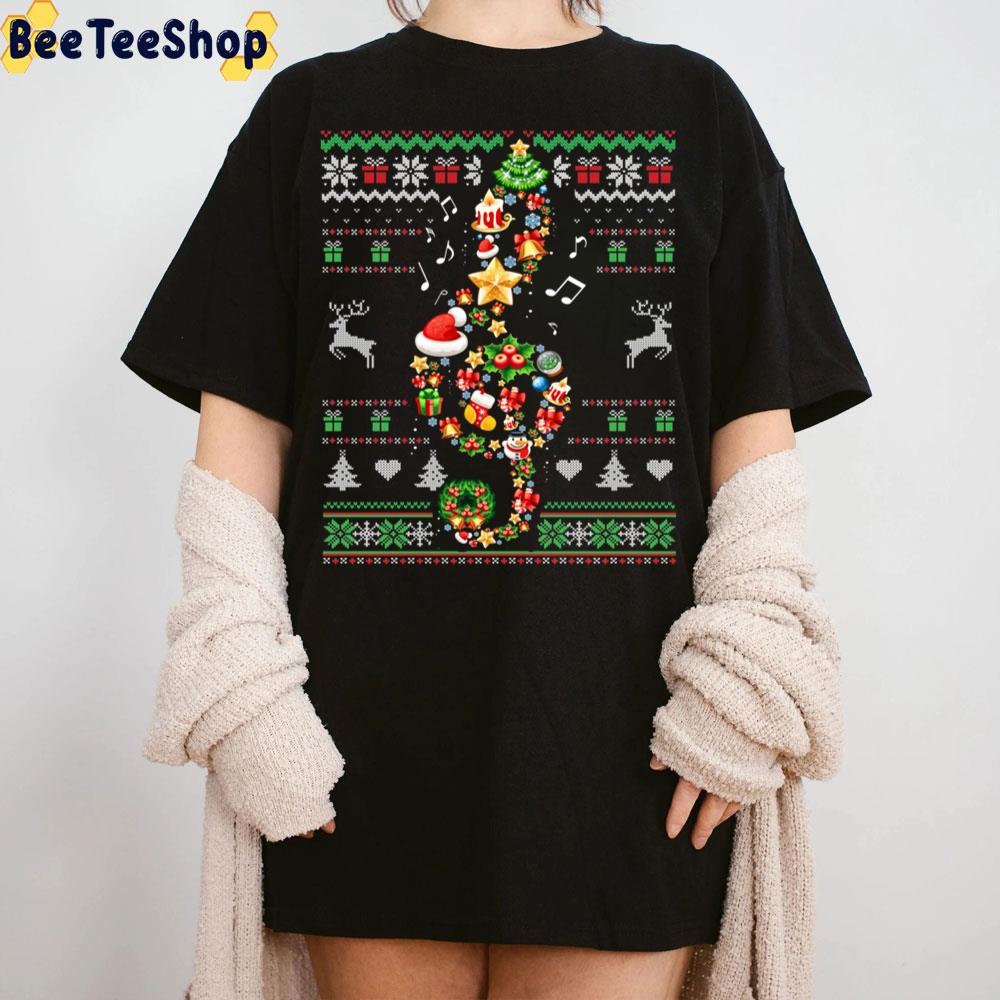 Music Note Christmas Knit Pattern Trending Unisex Sweatshirt Music Note Christmas Knit Pattern Trending Unisex Sweatshirt