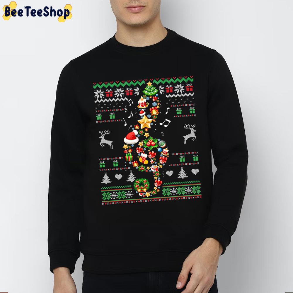Music Note Christmas Knit Pattern Trending Unisex Sweatshirt Music Note Christmas Knit Pattern Trending Unisex Sweatshirt