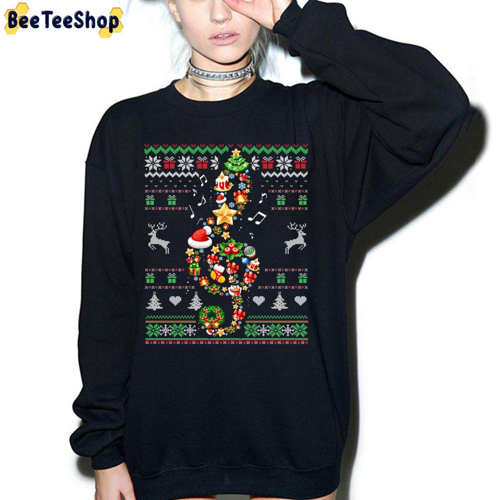 Music Note Christmas Knit Pattern Trending Unisex Sweatshirt Music Note Christmas Knit Pattern Trending Unisex Sweatshirt