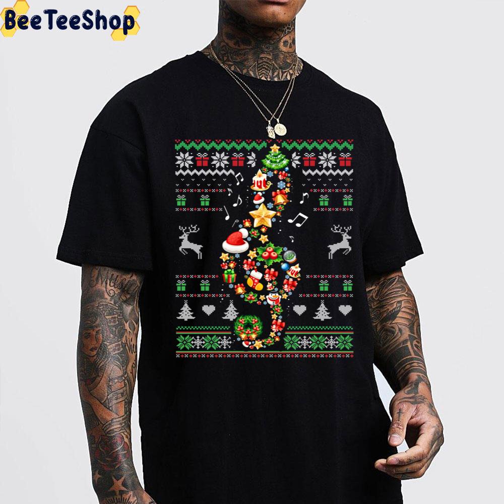 Music Note Christmas Knit Pattern Trending Unisex Sweatshirt Music Note Christmas Knit Pattern Trending Unisex Sweatshirt