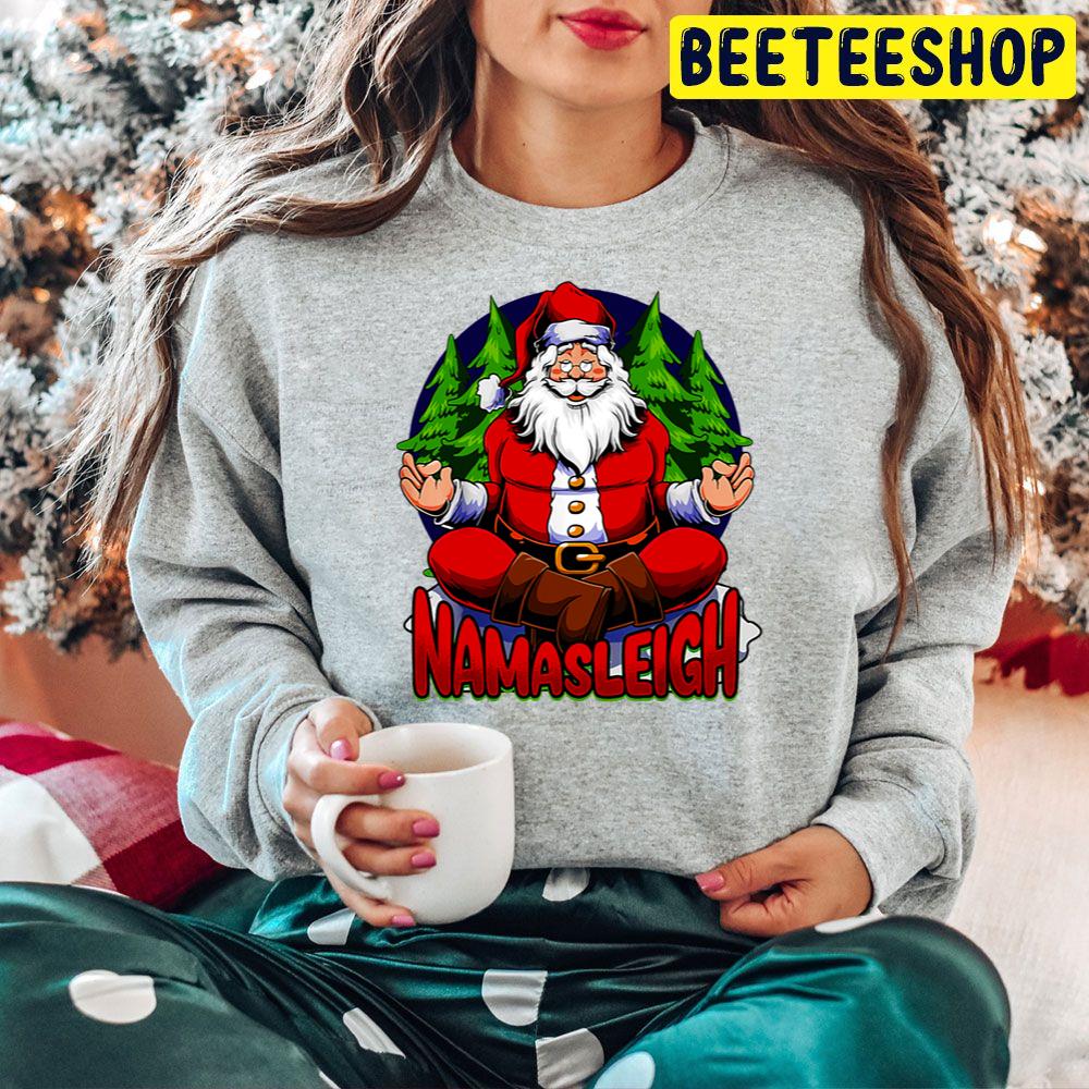 Namasleigh Santa Christmas Trending Unisex Hoodie Namasleigh Santa Christmas Trending Unisex Hoodie