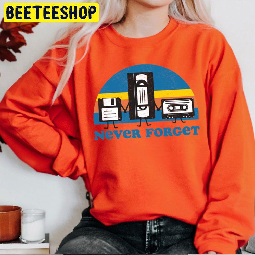 Never Forget Memory Stick Tape Recorder Trending Unisex Sweatshirt Never Forget Memory Stick Tape Recorder Trending Unisex Sweatshirt