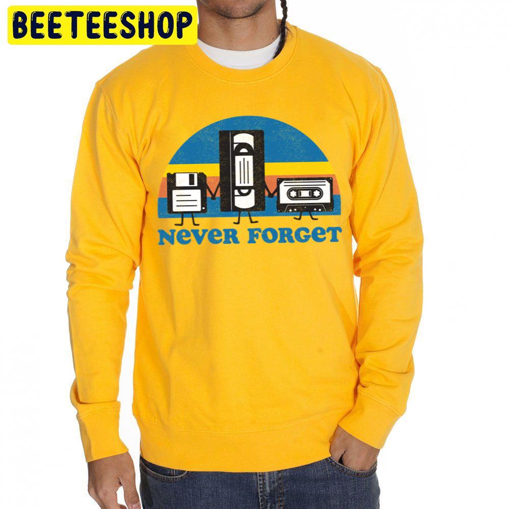 Never Forget Memory Stick Tape Recorder Trending Unisex Sweatshirt Never Forget Memory Stick Tape Recorder Trending Unisex Sweatshirt