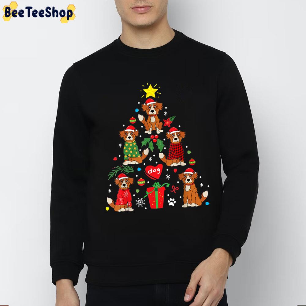 Nova Scotia Duck Tolling Retriever Christmas Toller Dog Tree Trending Unisex Sweatshirt Nova Scotia Duck Tolling Retriever Christmas Toller Dog Tree Trending Unisex Sweatshirt
