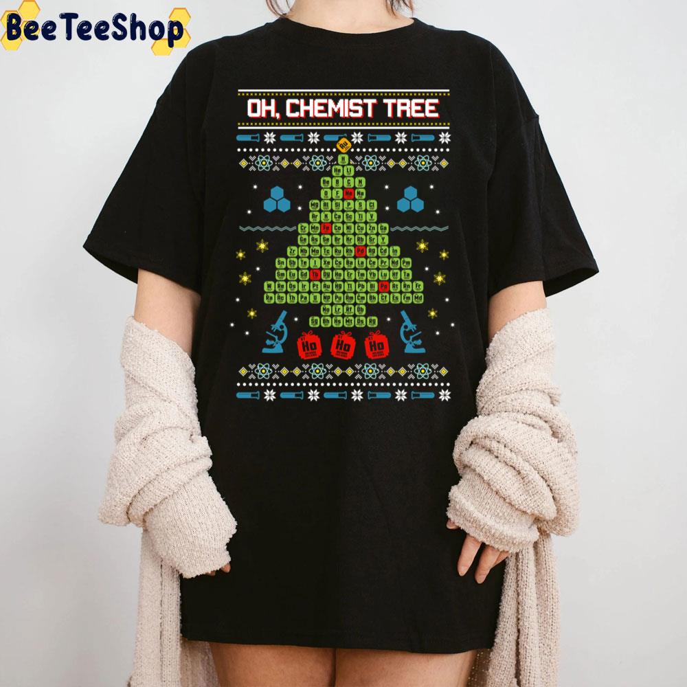 Oh Chemist Tree Knit Christmas Trending Unisex Sweatshirt Oh Chemist Tree Knit Christmas Trending Unisex Sweatshirt