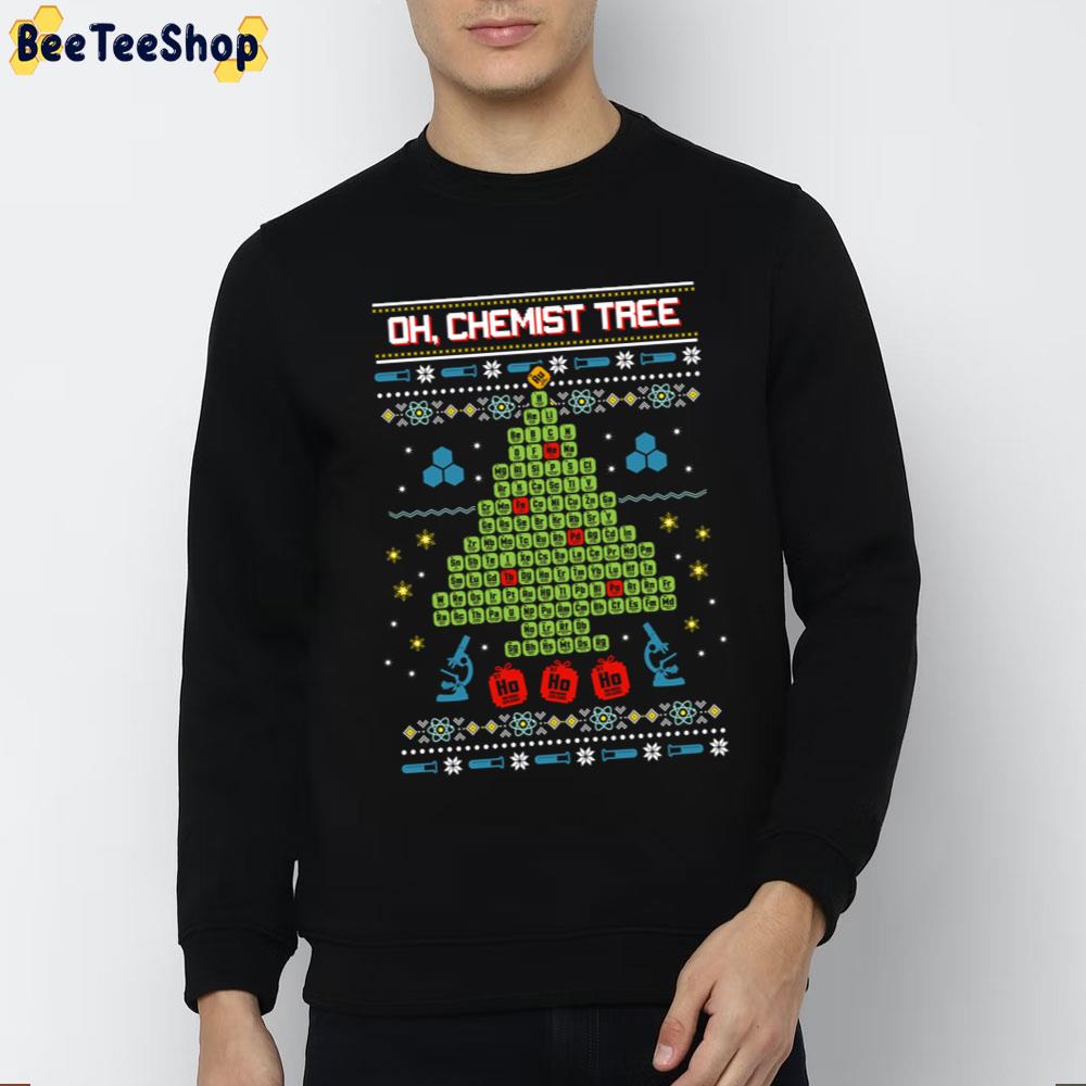 Oh Chemist Tree Knit Christmas Trending Unisex Sweatshirt Oh Chemist Tree Knit Christmas Trending Unisex Sweatshirt