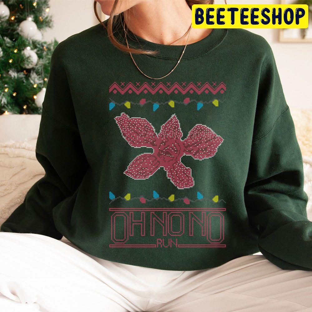 Oh No No Run Stranger Things Christmas Trending Unisex Hoodie Oh No No Run Stranger Things Christmas Trending Unisex Hoodie