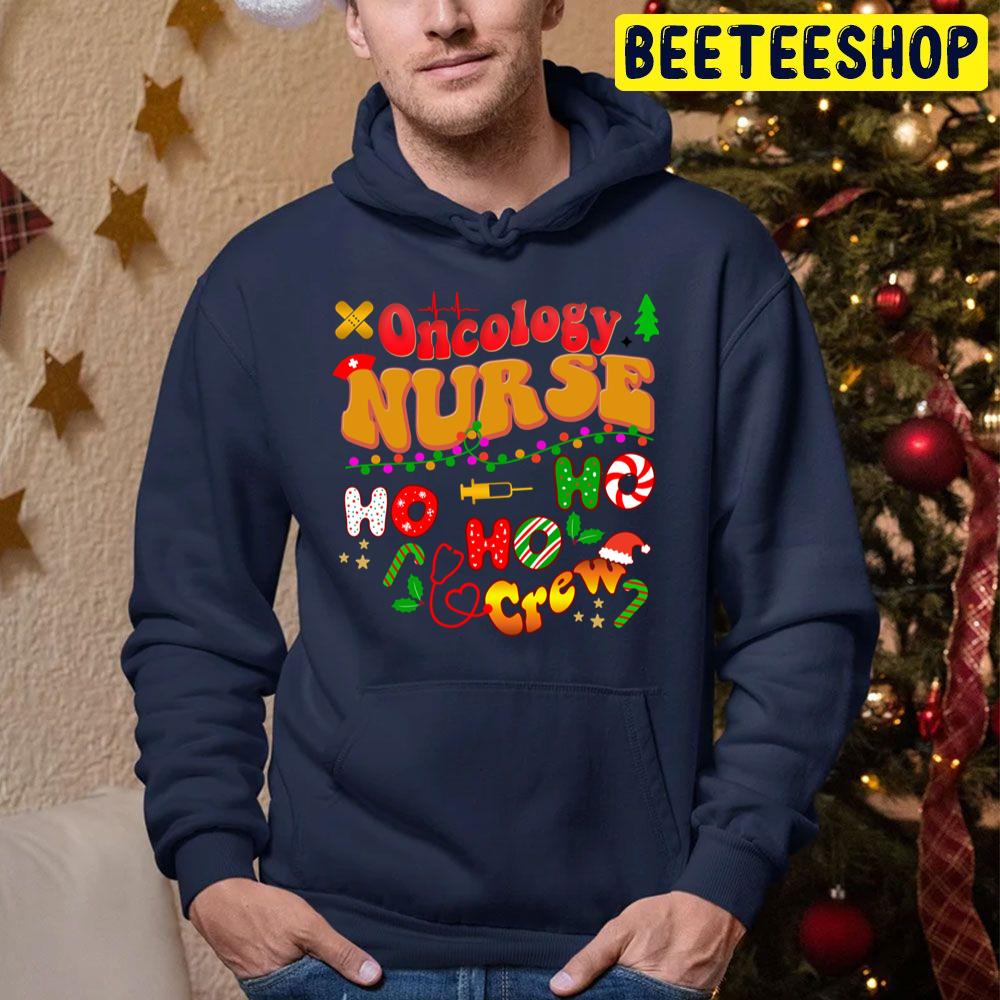 Oncology Nurse Christmas Ho Ho Ho Crew Trending Unisex Hoodie Oncology Nurse Christmas Ho Ho Ho Crew Trending Unisex Hoodie