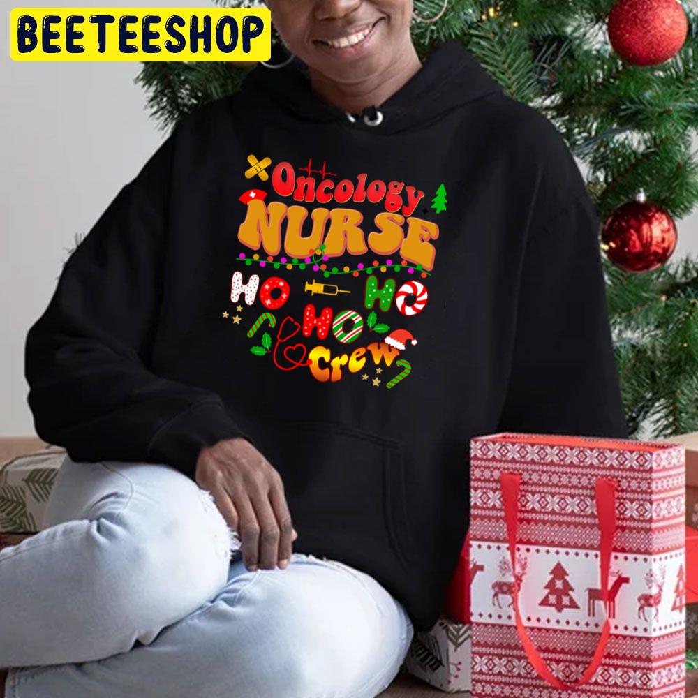 Oncology Nurse Christmas Ho Ho Ho Crew Trending Unisex Hoodie Oncology Nurse Christmas Ho Ho Ho Crew Trending Unisex Hoodie