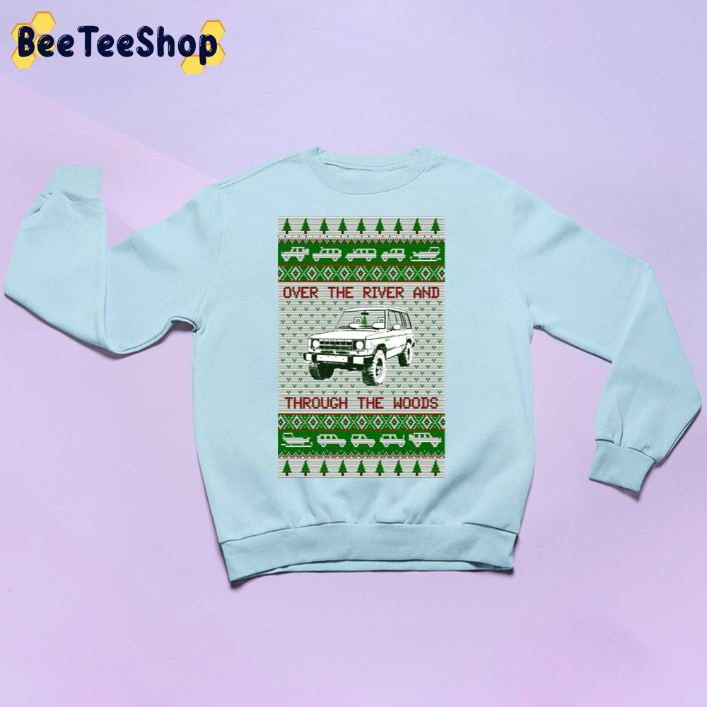 Over The River And Throung The Woods Mitsubishi Montero Pajero Christmas Knit Pattern Trending Unisex Sweatshirt Over The River And Throung The Woods Mitsubishi Montero Pajero Christmas Knit Pattern Trending Unisex Sweatshirt