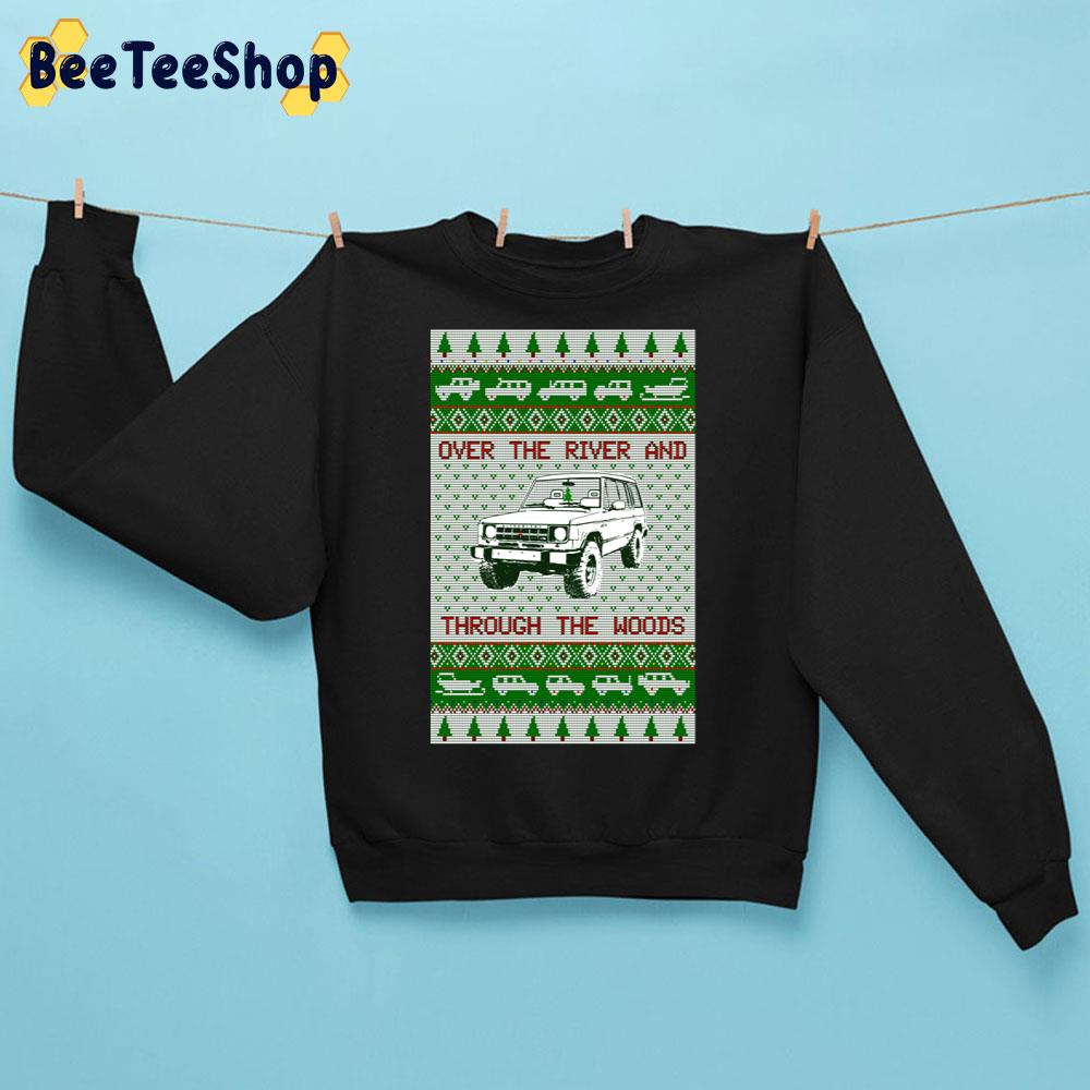 Over The River And Throung The Woods Mitsubishi Montero Pajero Christmas Knit Pattern Trending Unisex Sweatshirt Over The River And Throung The Woods Mitsubishi Montero Pajero Christmas Knit Pattern Trending Unisex Sweatshirt