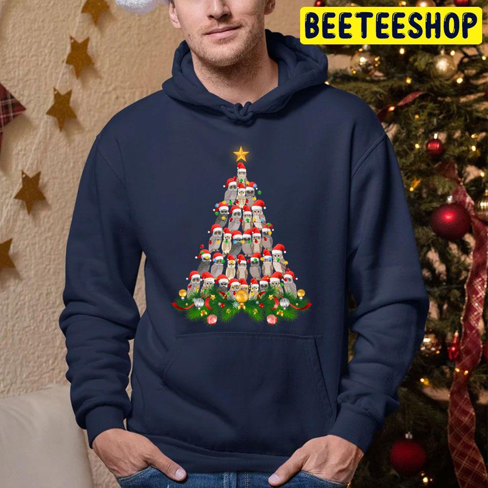 Owl Christmas Tree Merry Christmas Trending Unisex Hoodie Owl Christmas Tree Merry Christmas Trending Unisex Hoodie