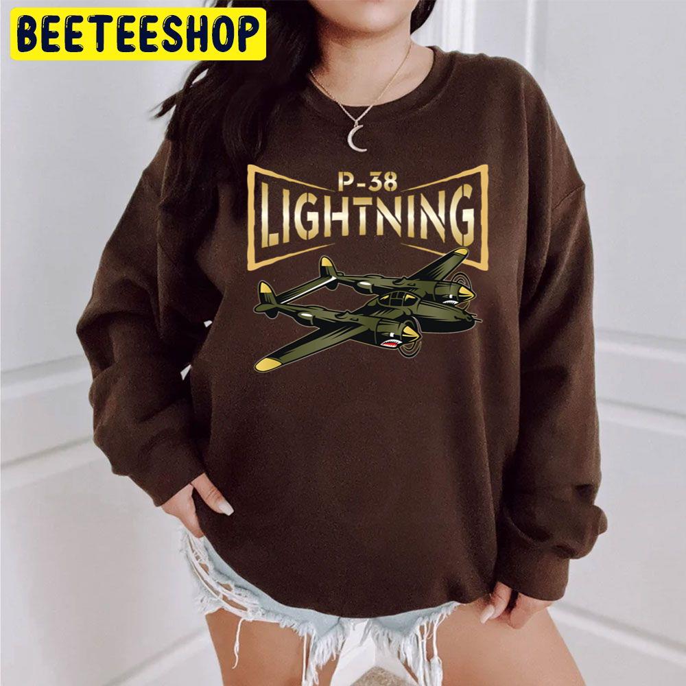 P-38 Lighting Ww2 Plane Aircraft Aviation Airplane Trending Unisex Sweatshirt P-38 Lighting Ww2 Plane Aircraft Aviation Airplane Trending Unisex Sweatshirt