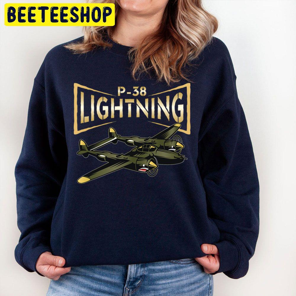P-38 Lighting Ww2 Plane Aircraft Aviation Airplane Trending Unisex Sweatshirt P-38 Lighting Ww2 Plane Aircraft Aviation Airplane Trending Unisex Sweatshirt