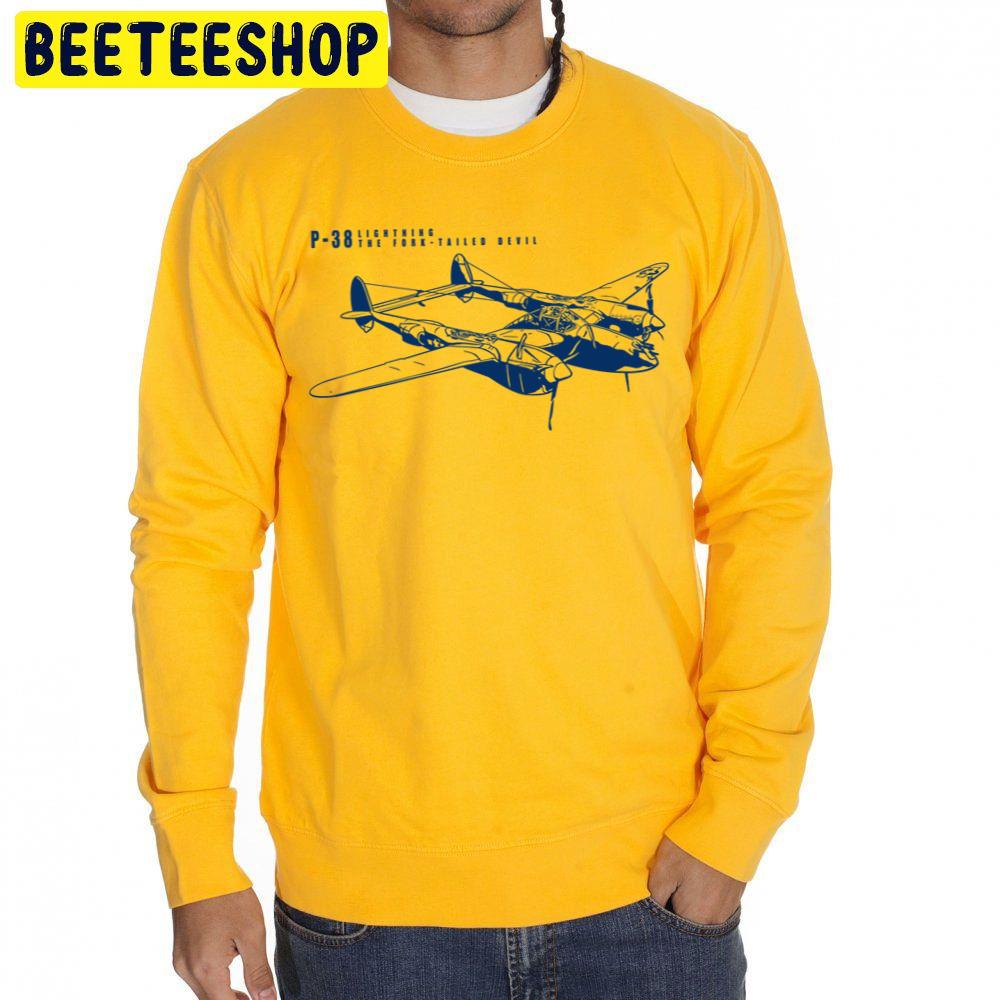 P-38 Lightning The Fork Tailed Devil Trending Unisex Sweatshirt P-38 Lightning The Fork Tailed Devil Trending Unisex Sweatshirt