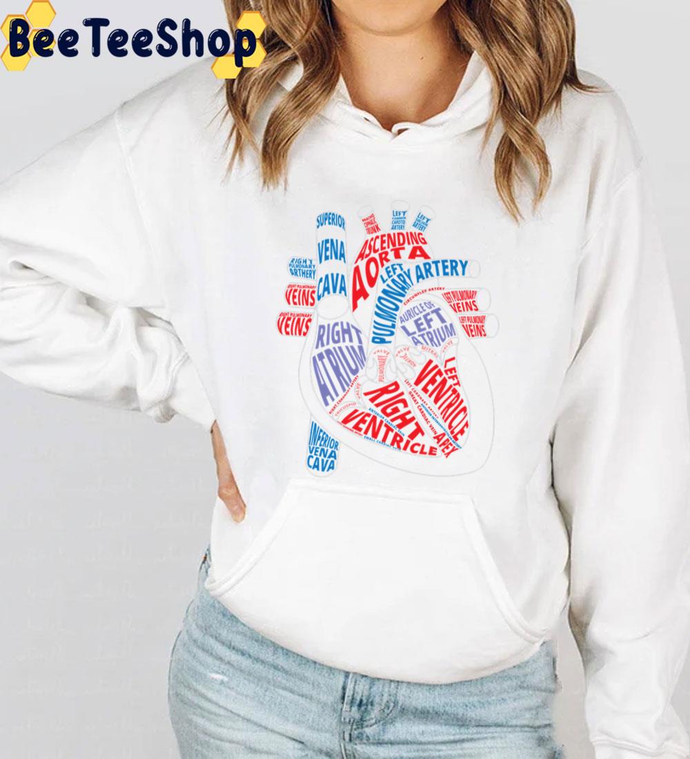 Parts Of Heart Product Anatomical Heart Trending Unisex Sweatshirt Parts Of Heart Product Anatomical Heart Trending Unisex Sweatshirt