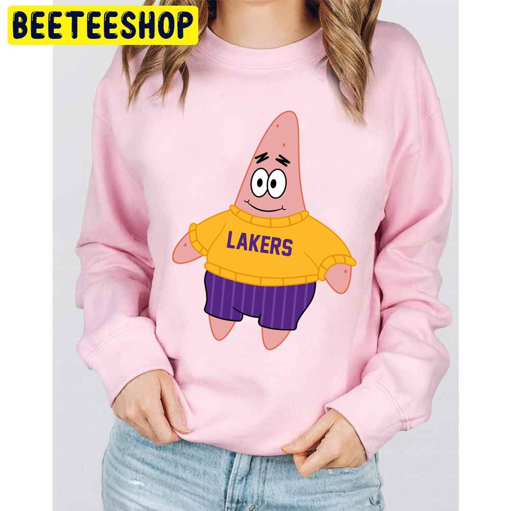 Patrick Spongebob Los Angeles Lakers Basketball Funny Trending Unisex Sweatshirt Patrick Spongebob Los Angeles Lakers Basketball Funny Trending Unisex Sweatshirt