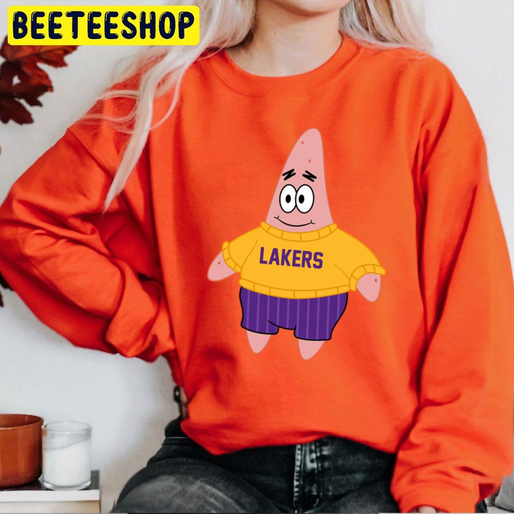 Patrick Spongebob Los Angeles Lakers Basketball Funny Trending Unisex Sweatshirt Patrick Spongebob Los Angeles Lakers Basketball Funny Trending Unisex Sweatshirt