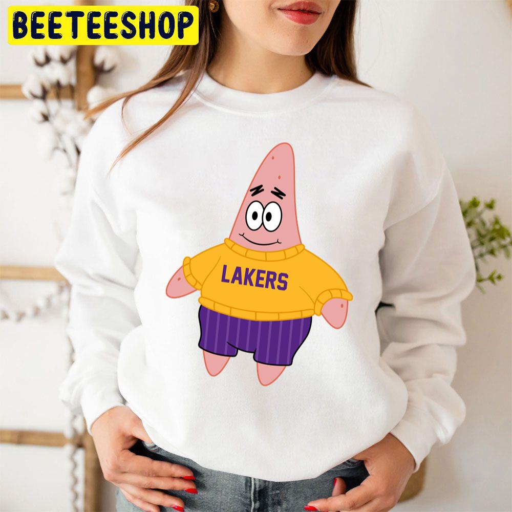 Patrick Spongebob Los Angeles Lakers Basketball Funny Trending Unisex Sweatshirt Patrick Spongebob Los Angeles Lakers Basketball Funny Trending Unisex Sweatshirt