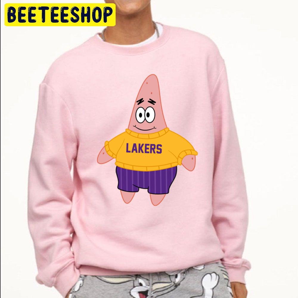 Patrick Spongebob Los Angeles Lakers Basketball Funny Trending Unisex Sweatshirt Patrick Spongebob Los Angeles Lakers Basketball Funny Trending Unisex Sweatshirt