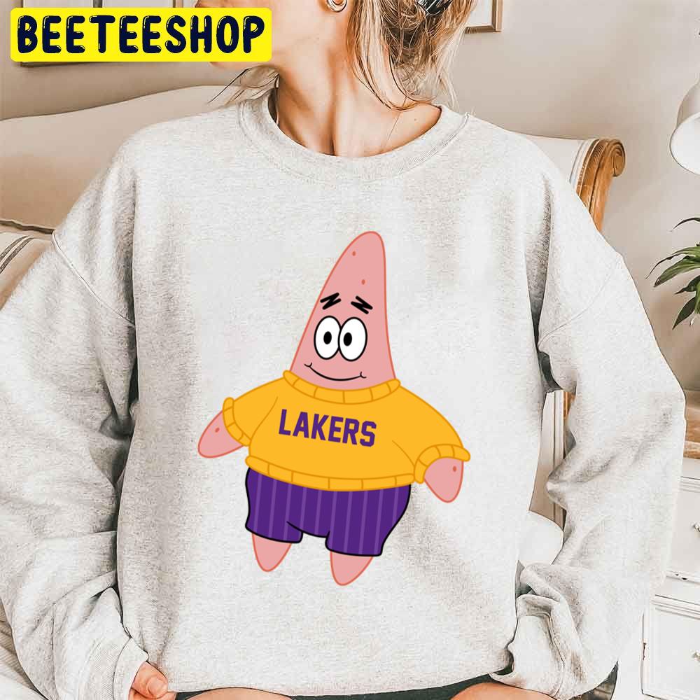 Patrick Spongebob Los Angeles Lakers Basketball Funny Trending Unisex Sweatshirt Patrick Spongebob Los Angeles Lakers Basketball Funny Trending Unisex Sweatshirt