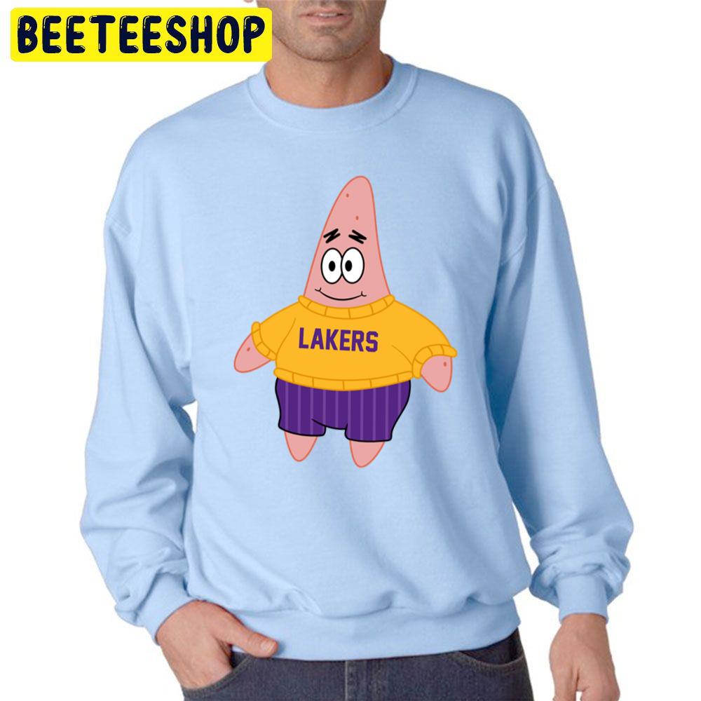 Patrick Spongebob Los Angeles Lakers Basketball Funny Trending Unisex Sweatshirt Patrick Spongebob Los Angeles Lakers Basketball Funny Trending Unisex Sweatshirt