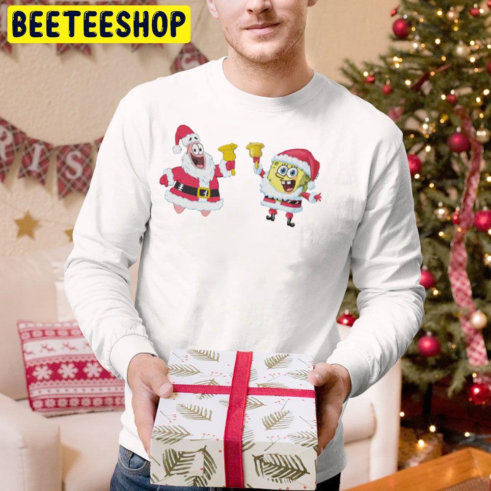 Patrick Star And Spongebob Christmas Trending Unisex Hoodie Patrick Star And Spongebob Christmas Trending Unisex Hoodie