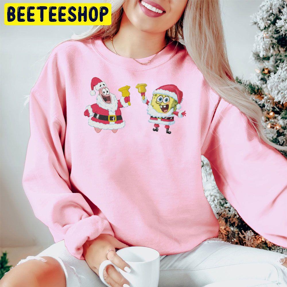 Patrick Star And Spongebob Christmas Trending Unisex Hoodie Patrick Star And Spongebob Christmas Trending Unisex Hoodie