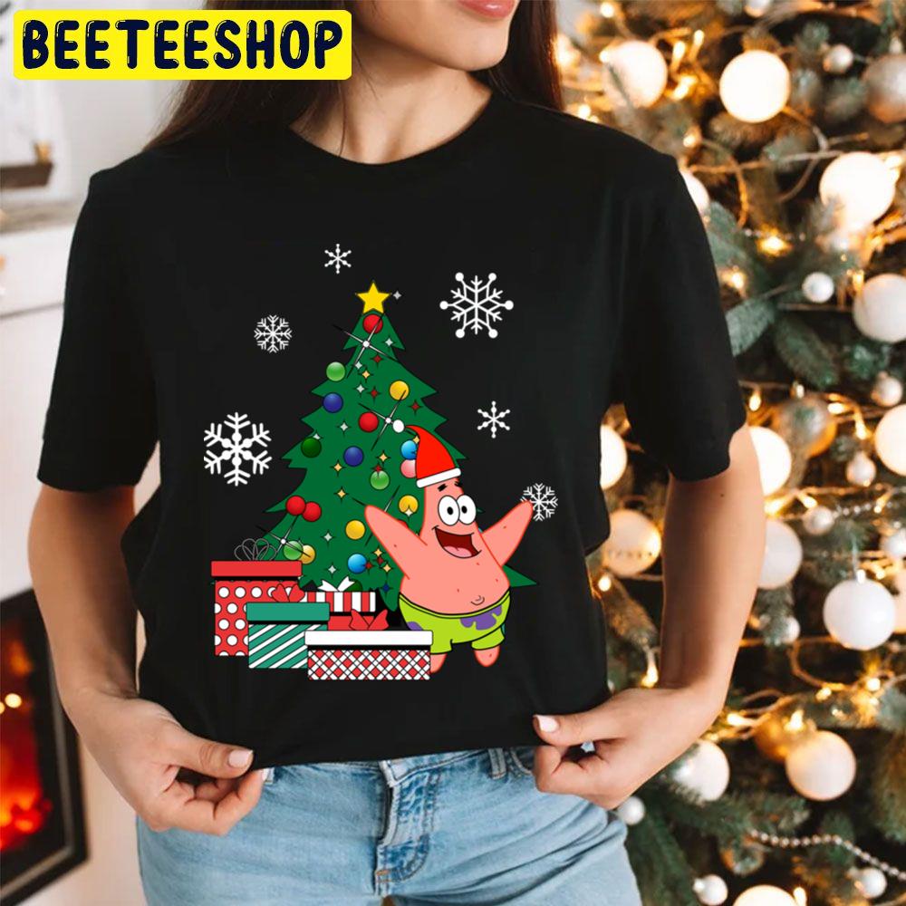 Patrick Star Around The Christmas Tree Spongebob Trending Unisex Hoodie Patrick Star Around The Christmas Tree Spongebob Trending Unisex Hoodie