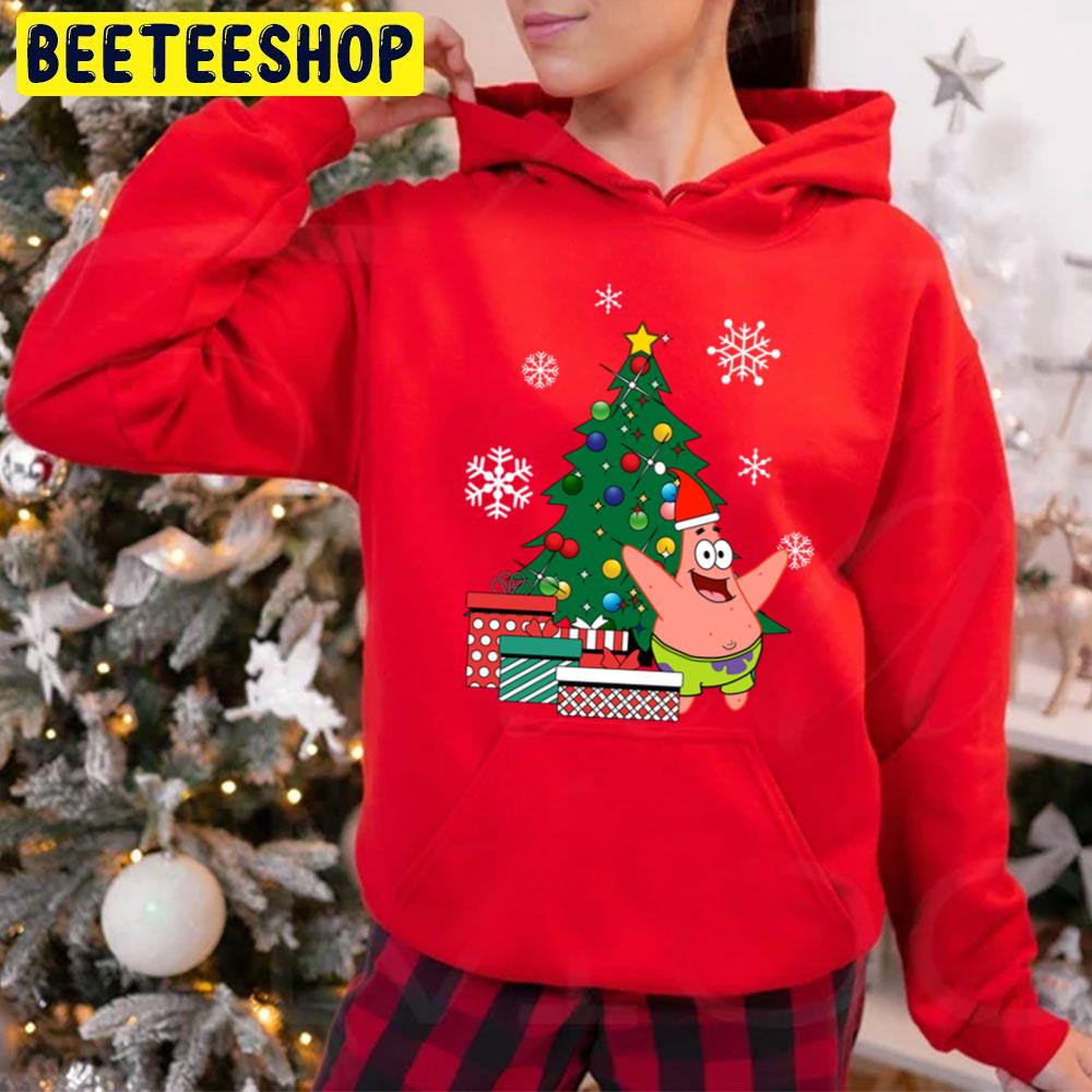 Patrick Star Around The Christmas Tree Spongebob Trending Unisex Hoodie Patrick Star Around The Christmas Tree Spongebob Trending Unisex Hoodie